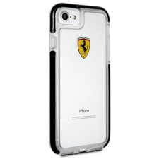 Ferrari iPhone 7 tok átlátszó-fekete (FEGLHCP7BK) (FEGLHCP7BK) tok és táska
