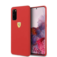 Ferrari keménytok FESSIHCS62RE Samsung Galaxy S20 G980 piros szilikon tok tok és táska