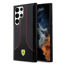  Ferrari Perforated 296 P Samsung Galaxy S23 Ultra hátlap tok, fekete tok és táska