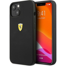 Ferrari Silicone Apple iPhone 13 hátlap tok, fekete (FESSIHCP13MBK) tok és táska