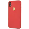 Ferrari Szilikon SF tok pajzs logóval iPhone XR piros