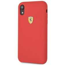 Ferrari Szilikon SF tok pajzs logóval iPhone XR piros tok és táska