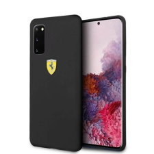 Ferrari tok FESSIHCS62BK S20 G980 fekete Szilikon telefontok tok és táska