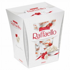 Ferrero Magyarország Kft. Raffaello ropogós, kókuszos ostyakülönlegesség, belsejében egész szem mandulával 230 g csokoládé és édesség