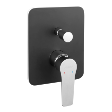 Ferro Kád/Zuhany csaptelep szett falsík alatti, Adore Black/Chrome, Ferro csaptelep