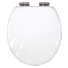  FERRO Kagylómintás WC ülőke, Soft Close, Lecsapósgátló, MDF fém-króm rögzítőelemmel, WC/SOFTMUSLELY