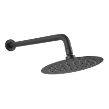 Ferro Zuhanyfej, esőztető, 200 mm + 35 cm zuhanykar, fekete, Slimline, Ferro csaptelep