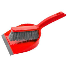 Festa Szemetes lapát gumi élű + seprű, piros takarító és háztartási eszköz