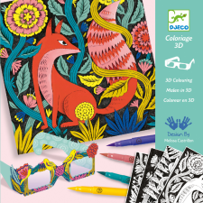  Festés és színezés filctollal - Fantázia kerekerdő 3D - Fantasy forest 3D kreatív és készségfejlesztő