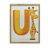  FESTÉS VÁSZRA MOSOLYOGÓ ZSIRÁF U BETŰVEL 50x70 CM VÁSZON