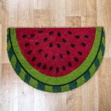 Festett kókusz félkör lábtörlő 40x60 cm – Dinnye mintával lakástextília