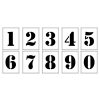  Festősablon, stencil számok készlet 5cm-es 10db-os