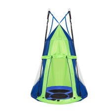  Fészekhinta sátorral 110 cm, kék sátor