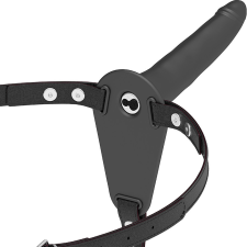 FETISH SUBMISSIVE FELCSATOLHATÓ - FEKETE SZILIKON VIBRÁTOR 15 CM vibrátorok