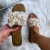 FF Lux Shoes Beach Breeze - gyöngyös, kagylós papucs  Méret: 40 (LCQ-6-BEIGE-40)