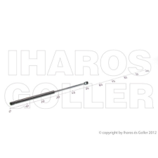  Fiat Stilo 2001.09.01-2006.12.31 Gázrugó (gépháztető teleszkóp) (03TA) autóalkatrész