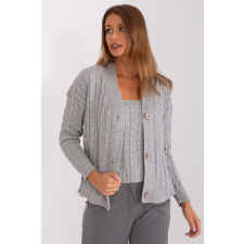 FiatalDivat 2 részes pulóver szett 01888 szürke topmodellel női pulóver, kardigán
