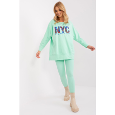 FiatalDivat Atlétaruha szett NYC model 83032 menthol felirattal női edzőruha