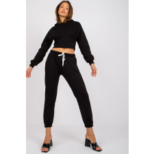 FiatalDivat Barna tréningruha szett fekete crop-top pulóverrel női edzőruha