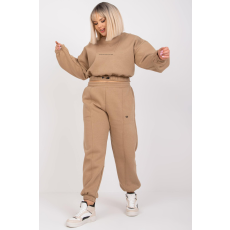 FiatalDivat Chunky Crop Top tréningruha Maleah Beige