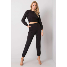 FiatalDivat Crop-top tréningruha Odille fekete női edzőruha