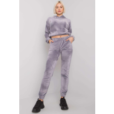 FiatalDivat Crop-top velúr tréningruha Milan szürke női edzőruha