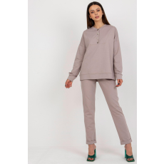 FiatalDivat Elegáns tréningruha szett modell 29157 bézs