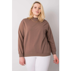 FiatalDivat Harmony oversize pulóver stand up barna színben