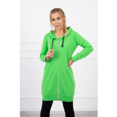 FiatalDivat Hosszabbított melegítő felső kapucnival zöld