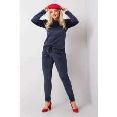FiatalDivat Jeanne sötétkék oversize velúr tréningruha
