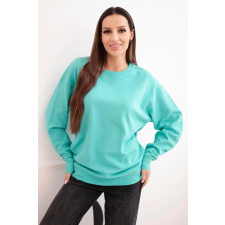 FiatalDivat Kapucni nélküli pamut pulóver HIT03 mentazöld női pulóver, kardigán