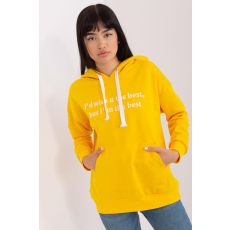 FiatalDivat Kapucnival és hímzett felirattal, modell 56390 mustár