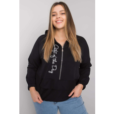 FiatalDivat Kaylee oversize pulóver fekete cipzárral