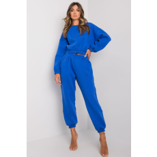 FiatalDivat Maleah Royal Blue Chunky Crop felső tréningruha
