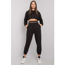 FiatalDivat Moline tréningruha szett fekete crop-top pulóverrel
