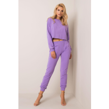 FiatalDivat Monica tréningruha szett crop-top blúz lila színű női edzőruha