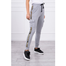FiatalDivat Nadrág Cargo Fashion szűrke női nadrág