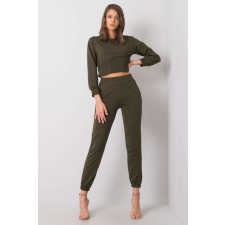 FiatalDivat Odille crop-top tréningruha khaki színben női edzőruha