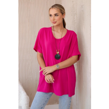 FiatalDivat Oversize blúz IT-31 fukszia függővel blúz