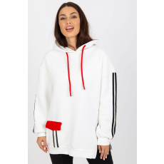 FiatalDivat Oversize kapucnis pulóver modell 10234 fehér