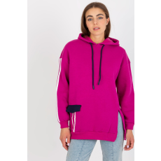 FiatalDivat Oversize kapucnis pulóver modell 10234 fukszia