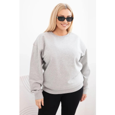 FiatalDivat Pamut oversize pulóver kerek nyakkivágással HIT04 modell szürke női pulóver, kardigán