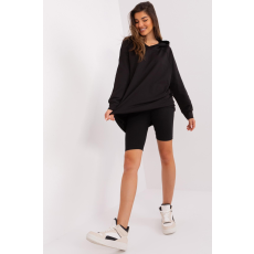 FiatalDivat Pulóver és rövid leggings készlet 82970 fekete