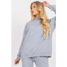 FiatalDivat Pulóver R001 szürke álló modellel