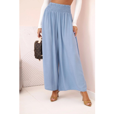 FiatalDivat Széles viszkóznadrágok rugalmas derékpánttal, 3069-es modell, farmer színben