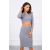 FiatalDivat Szett szoknya és crop-top modell 9084 szűrke