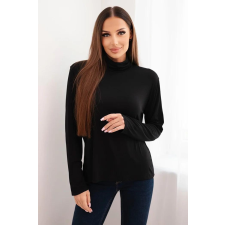 FiatalDivat Viskóz garbós, hosszú ujjú blúz IT110 modell fekete blúz