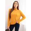 FiatalDivat Viszkóz garbós, hosszú ujjú blúz IT110 mustár színben