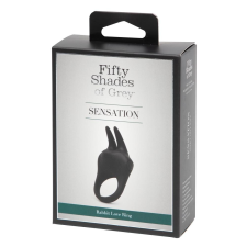 Fifty Shades of Grey A szürke ötven árnyalata - csiklóizgató péniszgyűrű (fekete) péniszgyűrű