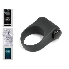 Fifty Shades of Grey A szürke ötven árnyalata - szilikon vibrációs péniszgyűrű (fekete) péniszgyűrű